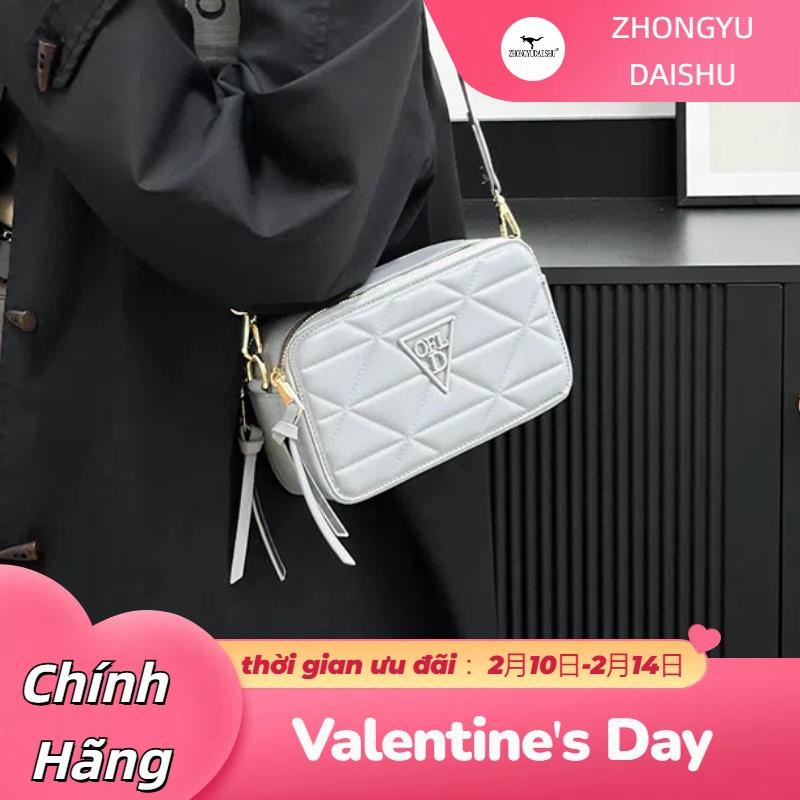 Túi Vuông Nhỏ Dành Cho Nữ Thiết Kế Họa Tiết, Túi Đeo Vai Đeo Chéo Thường Ngày Dễ Phối Đồ Hợp Xu hướng Túi Đựng Máy Ảnh Thêu Hình Thoi Thời Trang
