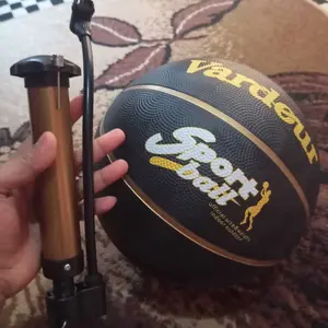 【Vardour】Bola Basket Ukuran 5/7 FIBA Standar - Material Karet Premium Anti Slip, Desain Ergonomis Nyaman Pegang, Tahan Lama untuk Lapangan Indoor, Outdoor & Aspal (Cocok untuk Sekolah, Club, dan Pemula)Bonus Gratls Pompa & Jarum Ball bola basket