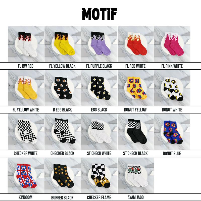 HONEYHOPE - Kaos Kaki Anak Motif Laki-Laki Dan Perempuan Usia 8 Bulan - 8 Tahun Fashion Anak Bayi 0