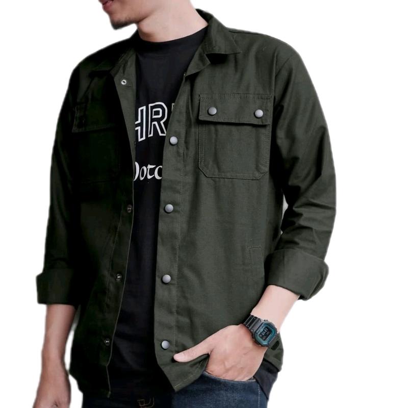 Kemeja Trucker Semi Parka Pria Cassual Premium Ready Ukuran S-XXXL 4