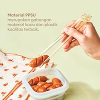 Gambar Little Dimple Kid's PPSU Chopstick - Sumpit untuk belajar anak - Training Chopstick bahan PPSU dari Little Dimple Kota Administrasi Jakarta Utara 5 Tokopedia