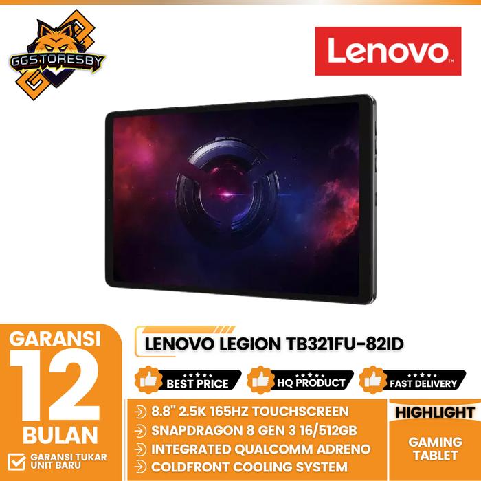 Gambar Tablet Pad LENOVO LEGION TB321FU-82ID Qualcomm Snapdragon 8 Gen 3 16/512GB 8.8" 2.5K 165Hz Android 14 dari GGSTORESBY Kota Surabaya Tokopedia
