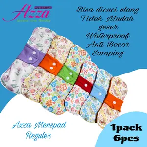 Pembalut kain Azza Reguler/Menspad Kain/Pembut Cuci ulang/pembalut wanita cuci ulang
