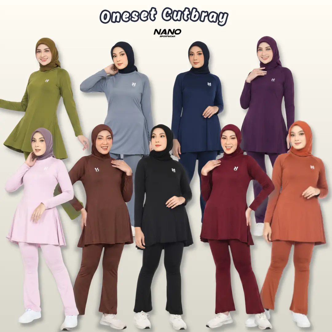 NANO SPORT - BAJU SENAM WANITA - SETELAN OLAHRAGA WANITA CUTBRAY
