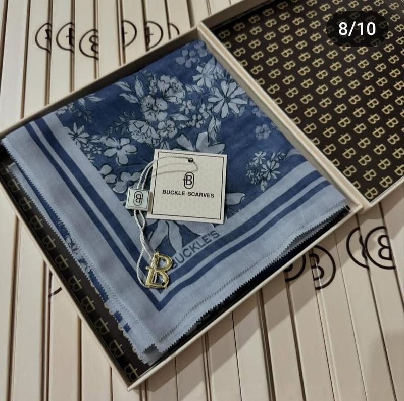 PROMO RAMADAN BUCKLE SCARVES LOGO KEMASAN BOX EKSLUSIF TERBARU Muslim Square Jilbab Katun 4