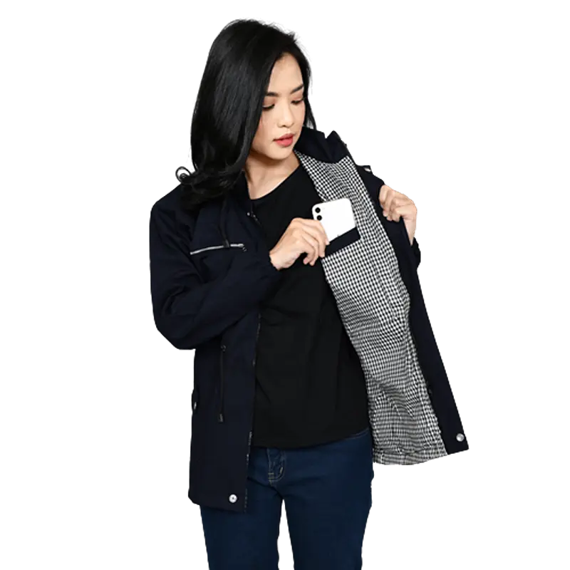 Jacket Wanita Korean Style Oversize Jumbo Import Tebal Ukuran M Sampai 4XL Merah Maroon 1