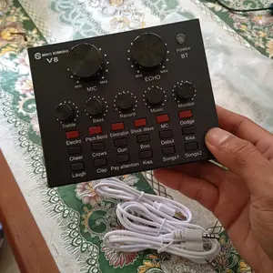 SOUND CARD V8 SINGING LIVE - SOUNDCARD BLUETOOTH V8 AUDIO EXTERNAL Computer Elektronik Komputer Laptop