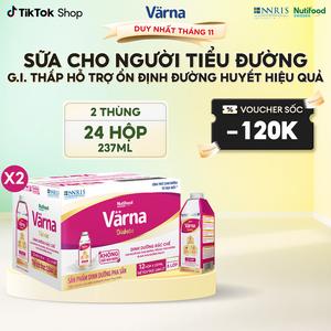 Combo 2 Thùng 12 Hộp SBPS Cho Người Tiểu Đường Varna Diabetes (24 Hộp GIấy X 237ml) Ổn Định Đường Huyết