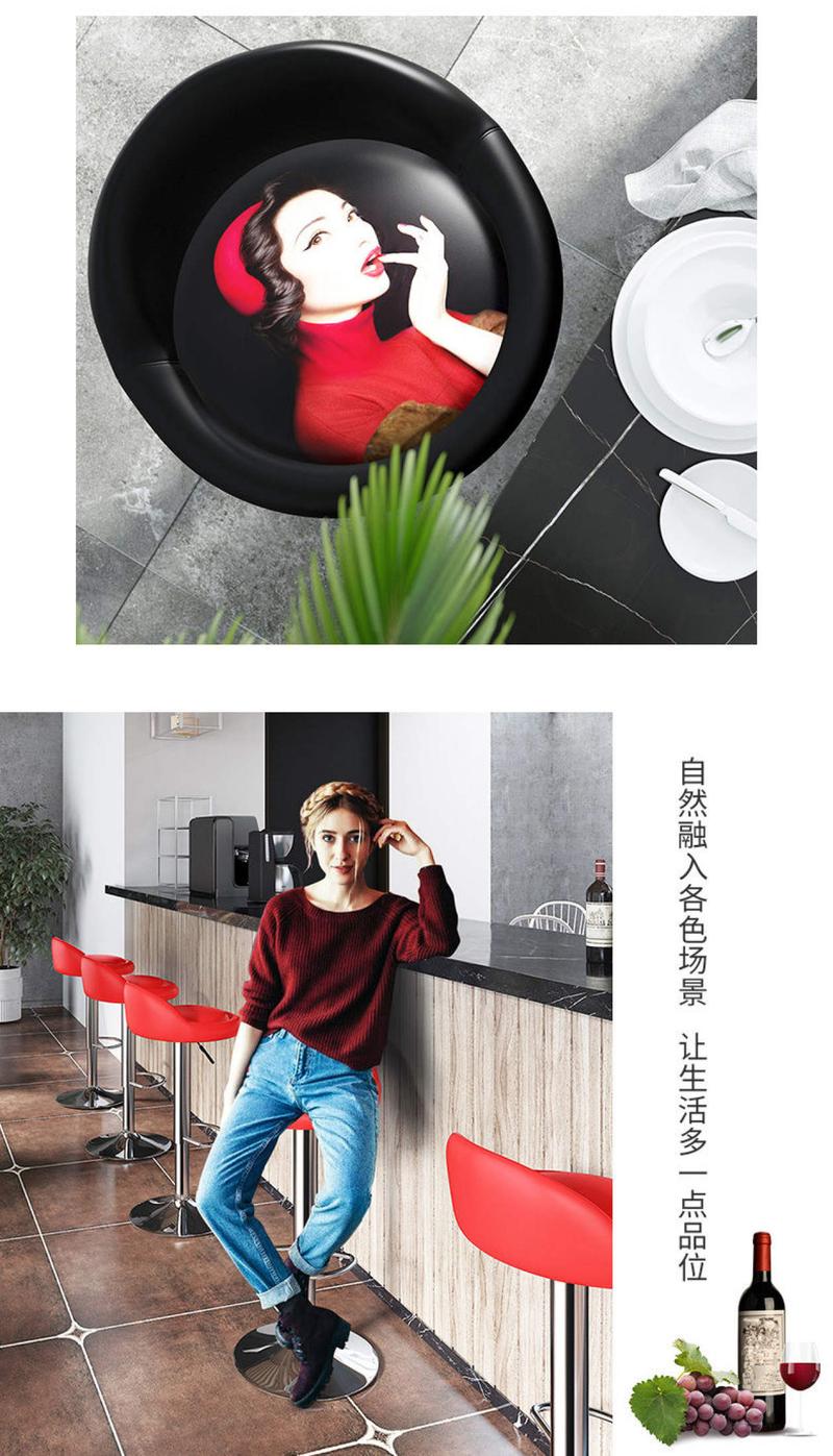 Product Introduction of 2pcs Black/White Bar Chair Stool Lift Adjust Swivel Backrest High Chair Household Bar Chair Ready Stock Cod 11