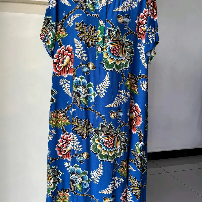 kencana ungu daster simpel DS 04 label biru lengan pendek Ld 126 2