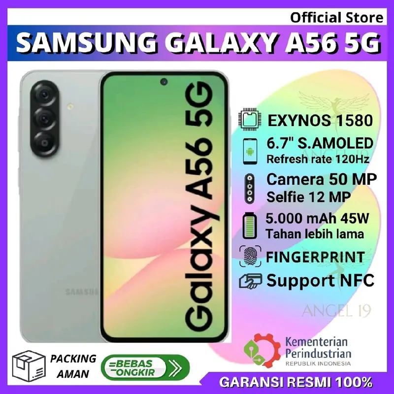 SAMSUNG GALAXY A56 5G 12/256 GB - SAMSUNG GALAXY A56 5G 8/256 GB GARANSI RESMI