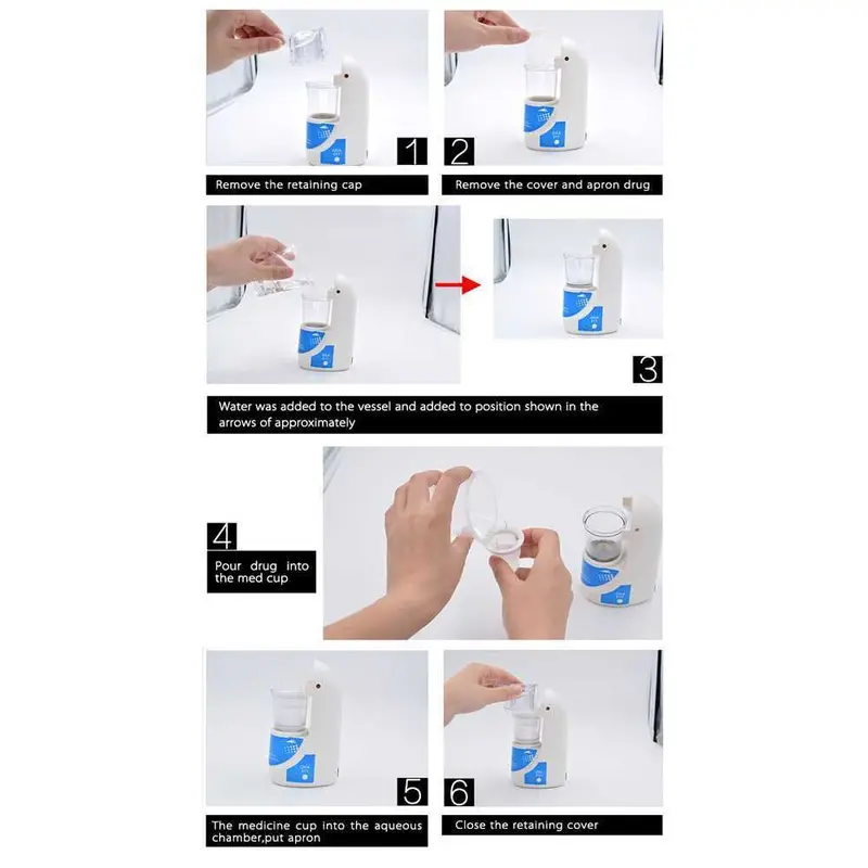 Taff Omicron Inhaler Nebulizer Anak Lansia Alat kesehatan Terapi Pernafasan Ultrasonic / Nebulizer Omicron MESH Portable Ultrasonic Alat Bantu Uap 3