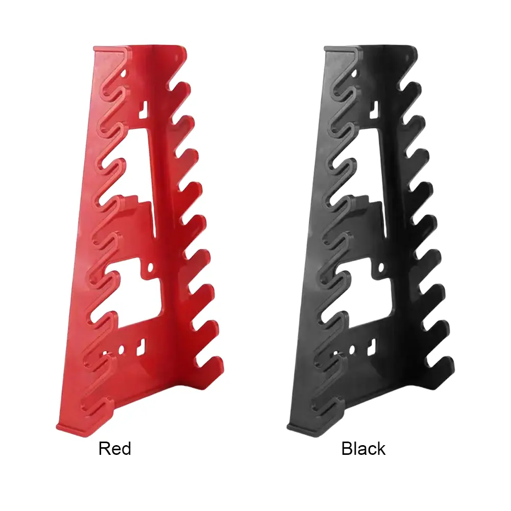 Wrench Sorter Bracket Wear Resist Multi-Slot Hook Wrench Rack Perforated Board Plastic Rack for Household Plug-In Tools