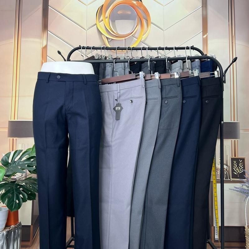 Quần Tây Nam Suông Ống Đứng chất nống chéo 79 co giãn nhẹ  ống 18 - 23cm Menswear Pants Ong