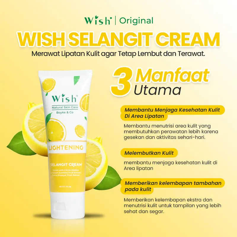 WISH Selangit - Perawatan Ketiak Selangkangan & Lipatan Gelap Mencerahkan Memudarkan Lipatan Hitam Melembutkan Kulit Lipatan Selangkangan Ketika BPOM Vitamin Perawatan 1