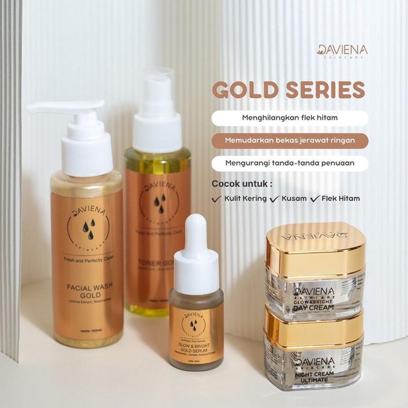 Daviena Pusat - Paket Gold Series Daviena Skincare | 5 Item 2