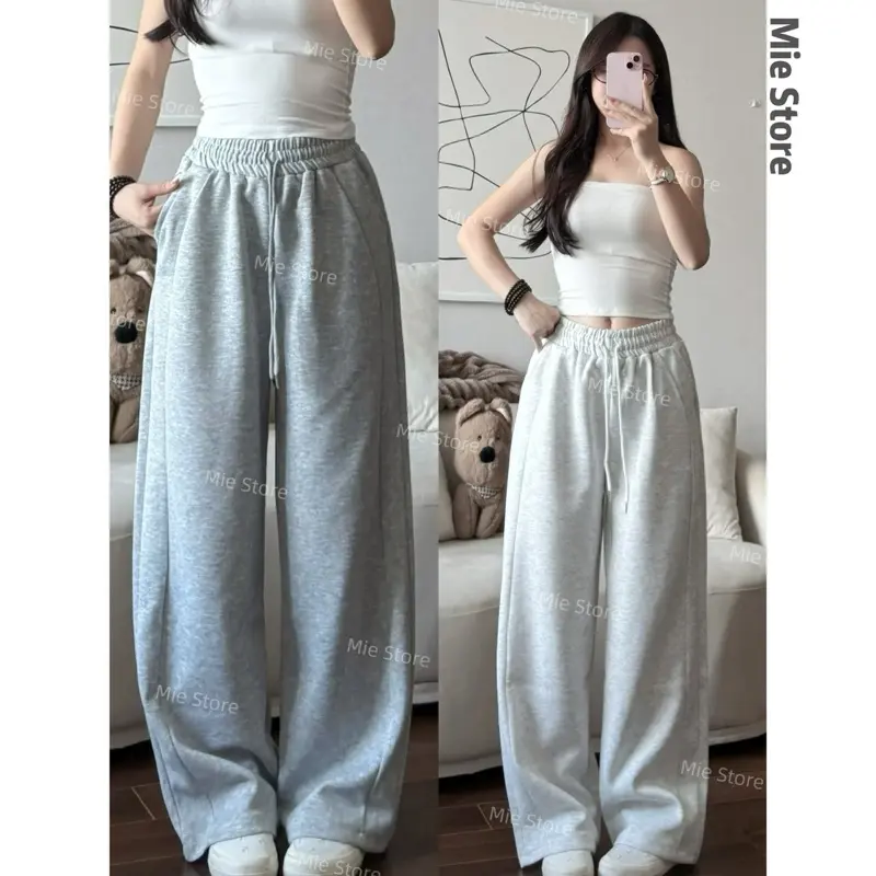 QUẦN NỈ ỐNG RỘNG MỚI, Chất nỉ ép 2 da dày dặn {M08} Women