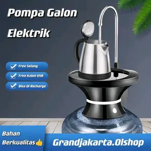 Meja Pompa Air Galon Otomatis - Rechargeable Automatic Water Dispenser -Pompa Galon Elektrik