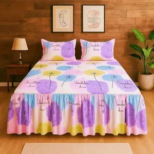 Sprei Rumbai 180x200 160x200 120x200 Motif Terbaru sudah ada sarung bantal guling Bahan Katun halus berkualitas