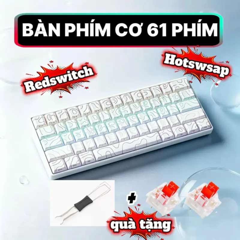 Bàn phím Cơ có dây Gaming K61 kết nối PC,LapTop,OTG chơi game và làm việc