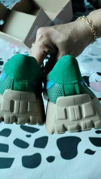 Product Review of FINDME 36-40 Tiffany Sepatu Sneakers Wanita Casual Tinggi Cantik Simple Bahan Mesh Kekinian Nyaman Dipakai from e**a a**i 1