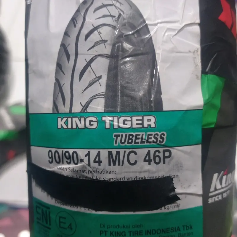 ban kingland 90/90-14 tubless, untuk ban belakang beat, vario, scooy, mio dll. 1