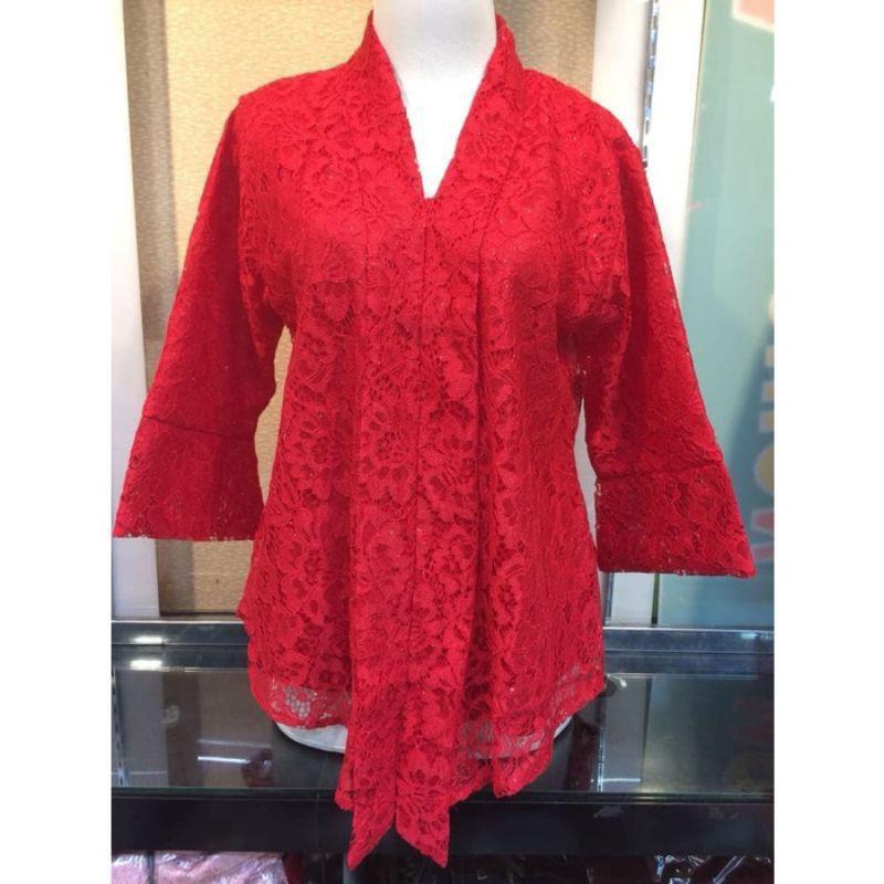Product Introduction of Setelan Kebaya Jumbo Ld 130 Baju Kebaya kondangan Big Size Floy Brokat Lengan 7/8 15