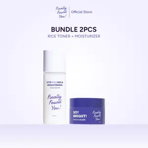 [PRE ORDER] Finally Found You! BUNDLE 2 PCS: Soy Bright! Moisturizer 30gr & Hydriceing Brightening Essence Booster 100ml