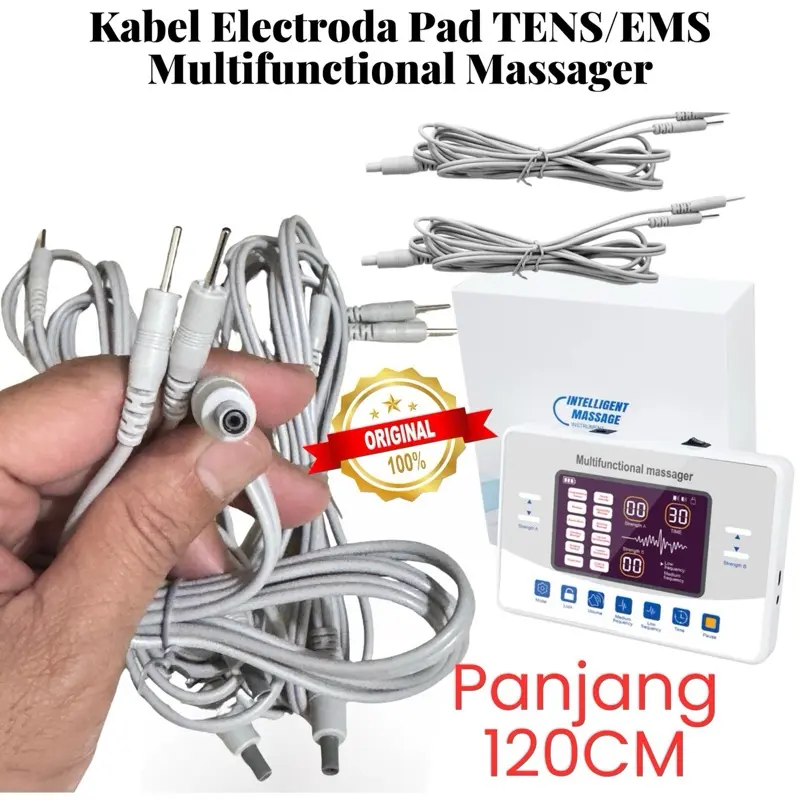 Kabel Pad Alat TENS EMS  Elektrik Terapi panjang 120CM orginal Therapy Punggung 0