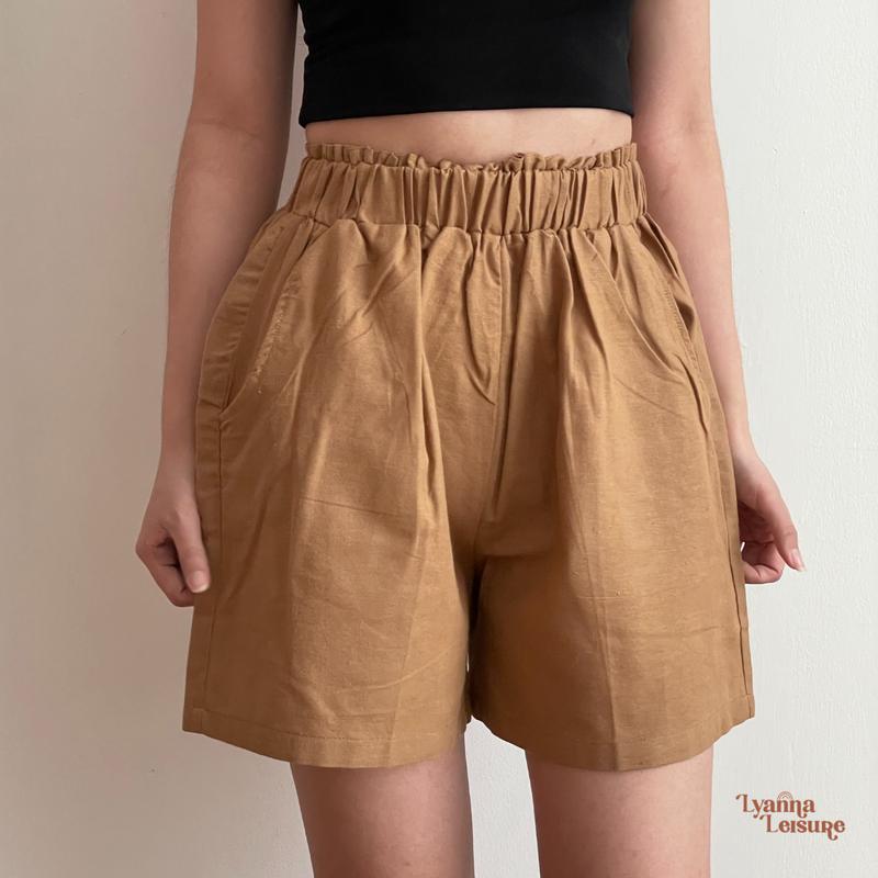 Celana Pendek Linen Wanita Highwaist | JOY | Lyanna Leisure 7