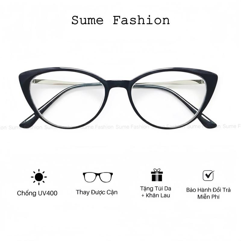 M80 Mắt kính mèo nữ tròng kính mát chống nắng gọng kính cận nam thời trang sang chảnh