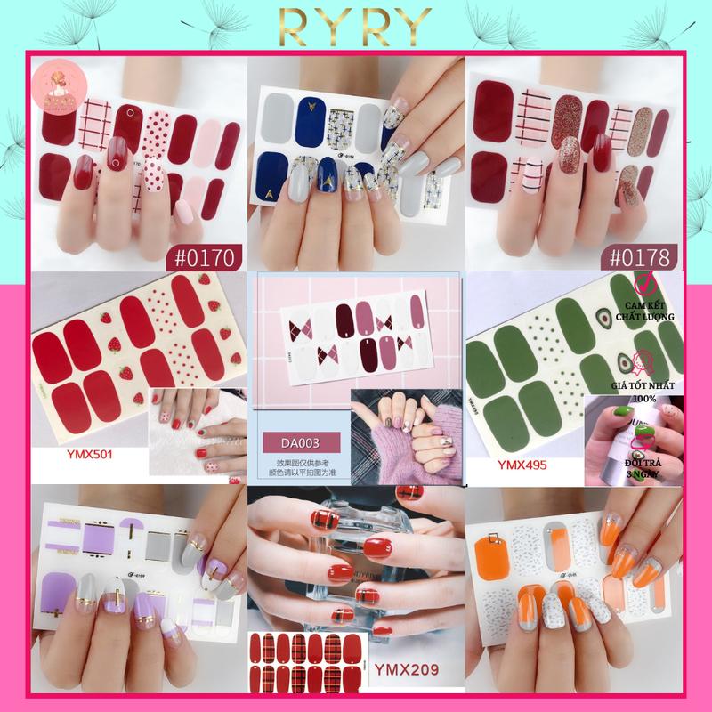 50 Mẫu Set 14 Miếng Dán Móng Tay 3d Xinh Xắn Cho Nữ - Mẫu hot