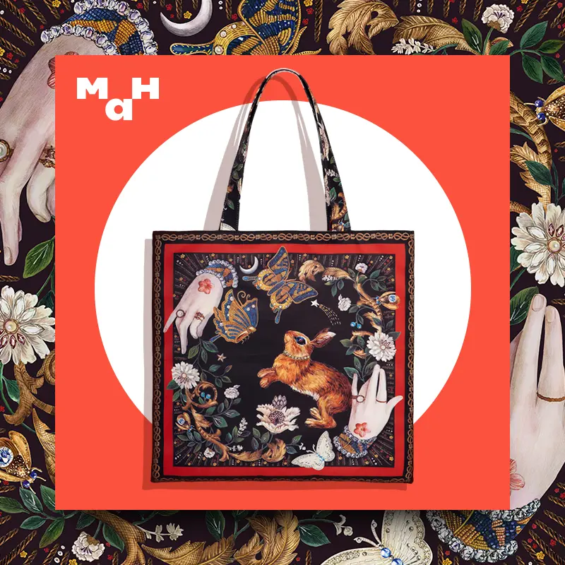 MAH Shoulder Bag Fashion Design Casual Travel Tote Bag Large Capacity for Students and Youth