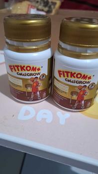 Product Review of Fitkom Calcigrow Tablet Hisap Rasa COklat - Suplemen Pertumbuhan Tinggi Badan Anak from E** S**i N**r 1