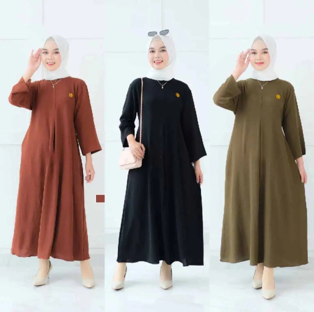 DASTER MIDI KEKINIAN DAILY BUSUI FRIENDLY CRINCLE AIRFLOW
