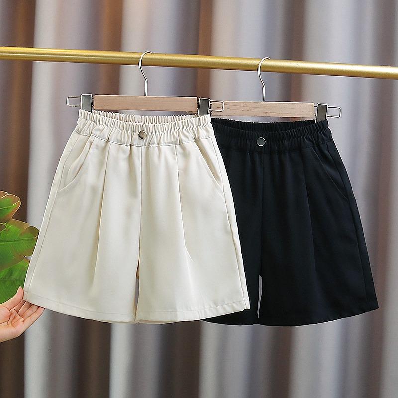 Quần Đùi Lụa Lạnh Cho Trẻ Em, Cho Bé Gái, Thích Hợp Cho Mùa Hè, Phong Cách Hàn Quốc, Hợp Xu hướng, Thích Hợp Cho Bé Gái 6 Tuổi, 8 Tuổi Và 10 Tuổi, Ngọt Ngào Và Dễ Thương, Quần Đùi Mỏng, Có Cỡ 120-170 0