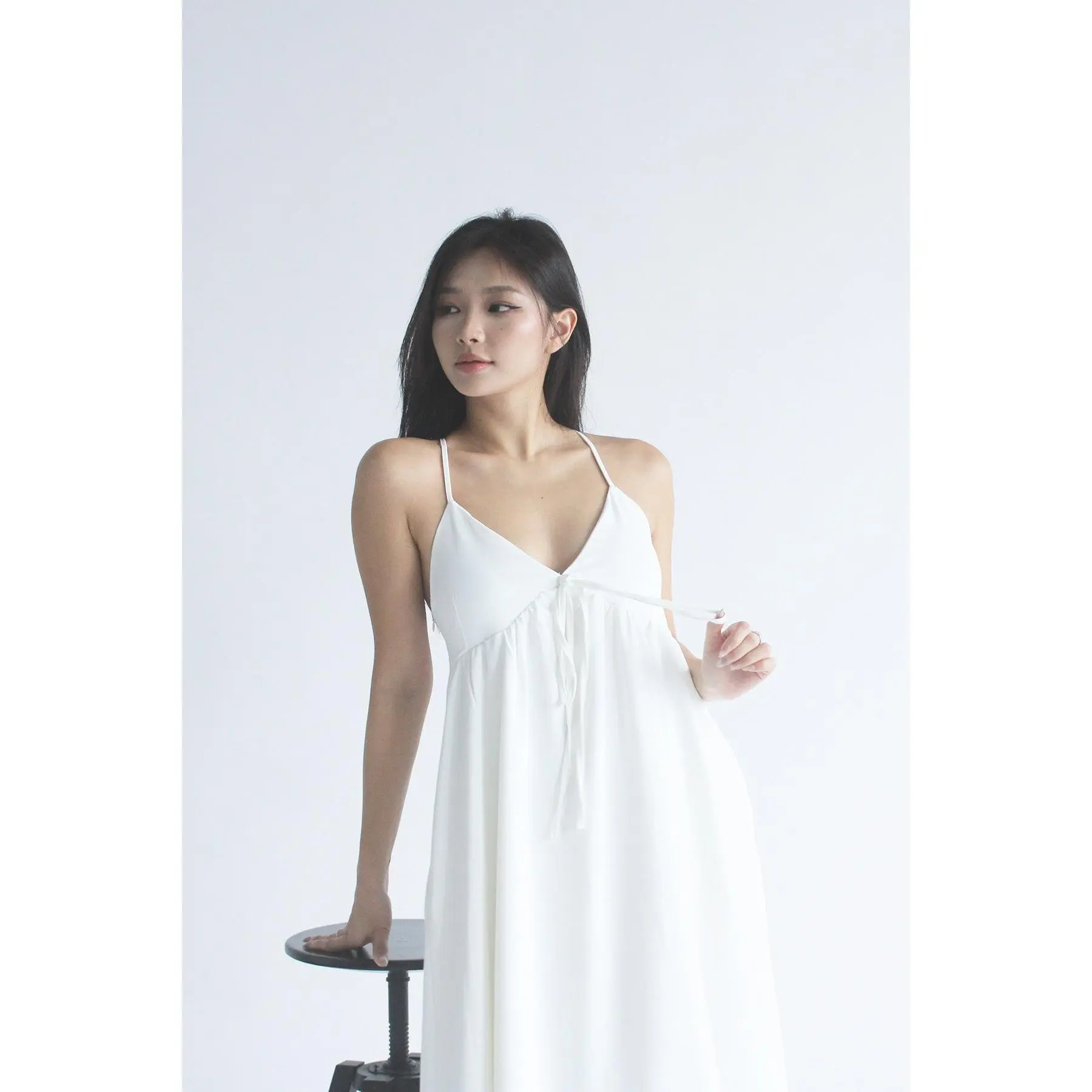 Paige Babydoll Maxi Padded Dress