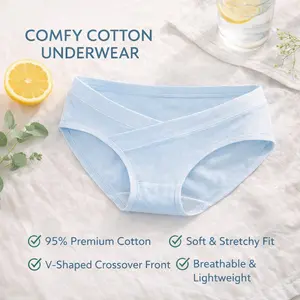 Polini - Celana Dalam Wanita Hamil Low Waist CD Bumil Polos Polini 3905