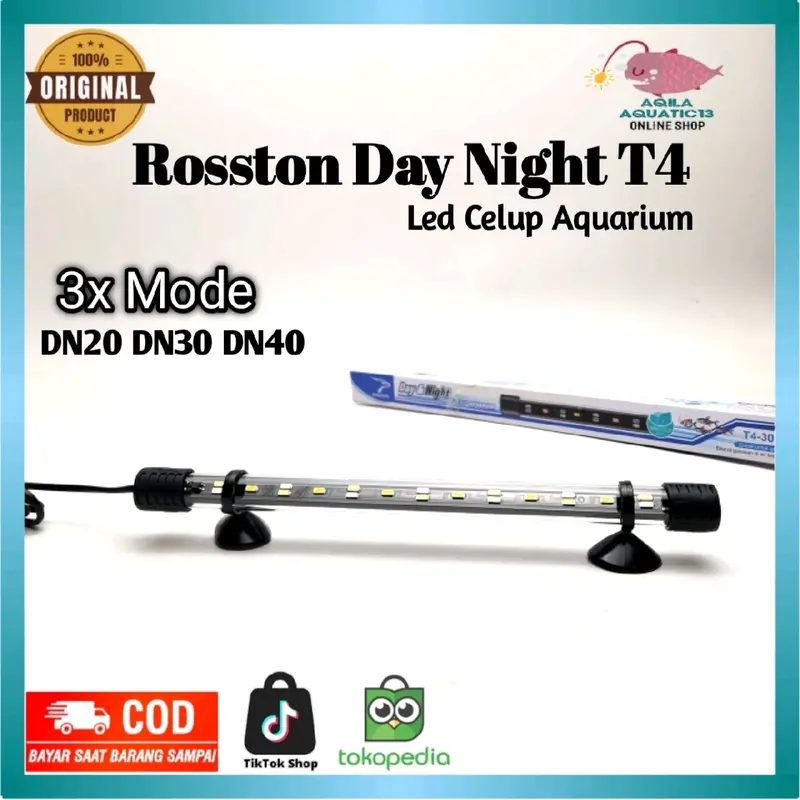 Lampu Led Aquarium ROSSTON DAY N NIGHT 20 30 40 1