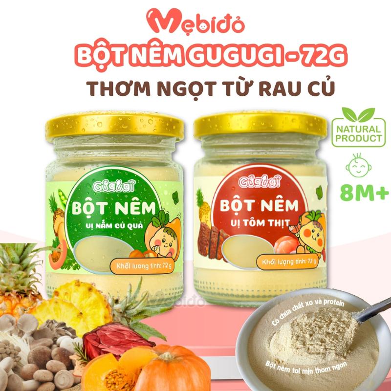 Bột Nêm Ăn Dặm Gugugi Dùng Được Từ 8 Tháng, Không Chất Bảo Quản, Thơm Ngon Từ Rau Củ - Shop Mẹ Bí Đỏ
