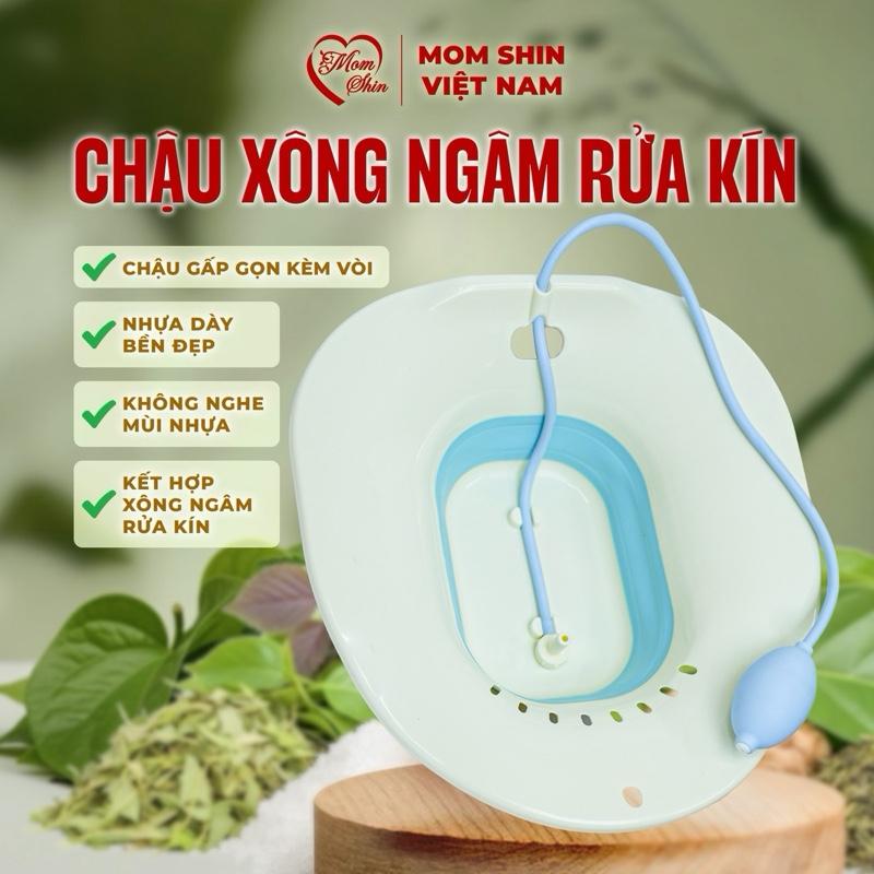  Chậu Xông Vùng Kín Mom Shin | Có Kèm Vòi Nên Rất Dễ Sử Dụng Và Có Thể Gấp Gọn Tiện Lợi Chậu Hỗ Trợ Xông Kín Ngâm Rửa Vùng Kín 