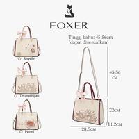Gambar FOXER Tas Tangan Bordir Gaya Cina Tas Tangan Ibu Tas Wanita Berkapasitas Besar - Teratai hijau dari FOXER.Id Kab. Tangerang 3 Tokopedia