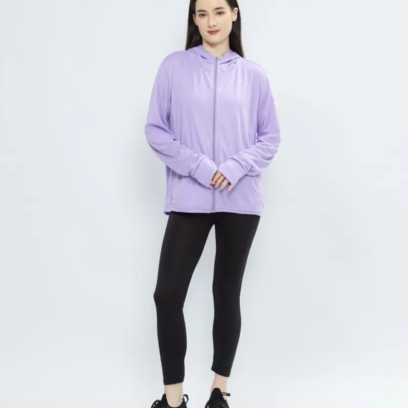jaket Gym pria dan wanita,Jaket Olahraga anti Uv,Korean style,Bahan adem ringan, sporty,Jaket mesh hoodie 7