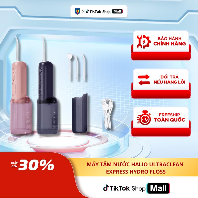 Máy tăm nước Halio UltraClean Express Hydro Floss phiên bản cho người niềng răng
