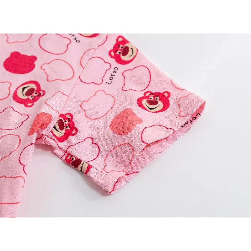 BAJU KAOS LENGAN PENDEK ANAK PEREMPUAN MOTIF LOTSO LEMBUT OVERSIZE T 4