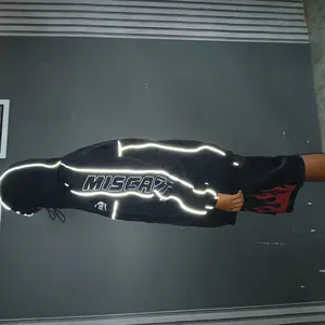 Miscast Tracksuit Jacket Reflective Vintage Xavier Hitam Pria Parasut Distro Zipper Jaket Panjang