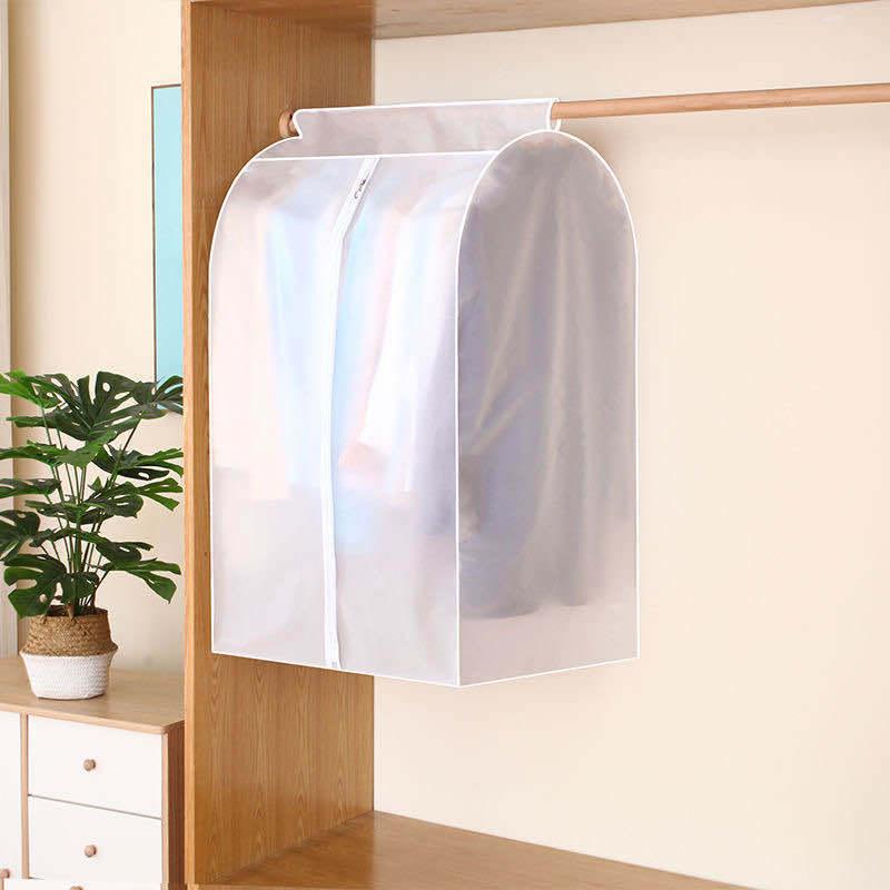 Product Introduction of Thickened clothes clothing dust cover wardrobe hanging clothing cover Home suit storage bag transparent dust bag washable transparent three-dimensional 4