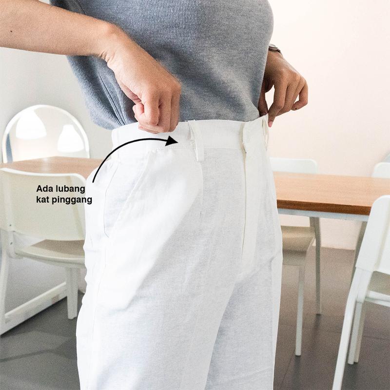 Product Introduction of Celana Kulot Wanita - Highwaist Celana Kulot Linen Laura Slim Premium Fit High 27