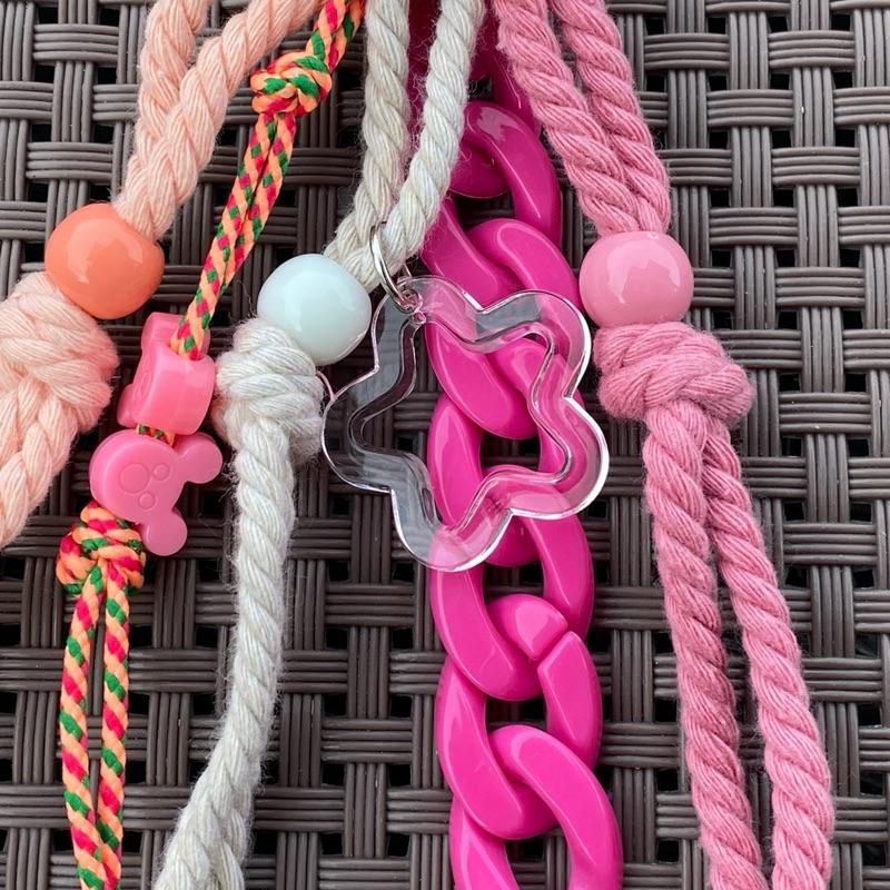 Aksesoris Gantungan Tas Wanita Couple Pita Sekolah Bag Charm Lucu Aesthetic Murah 3