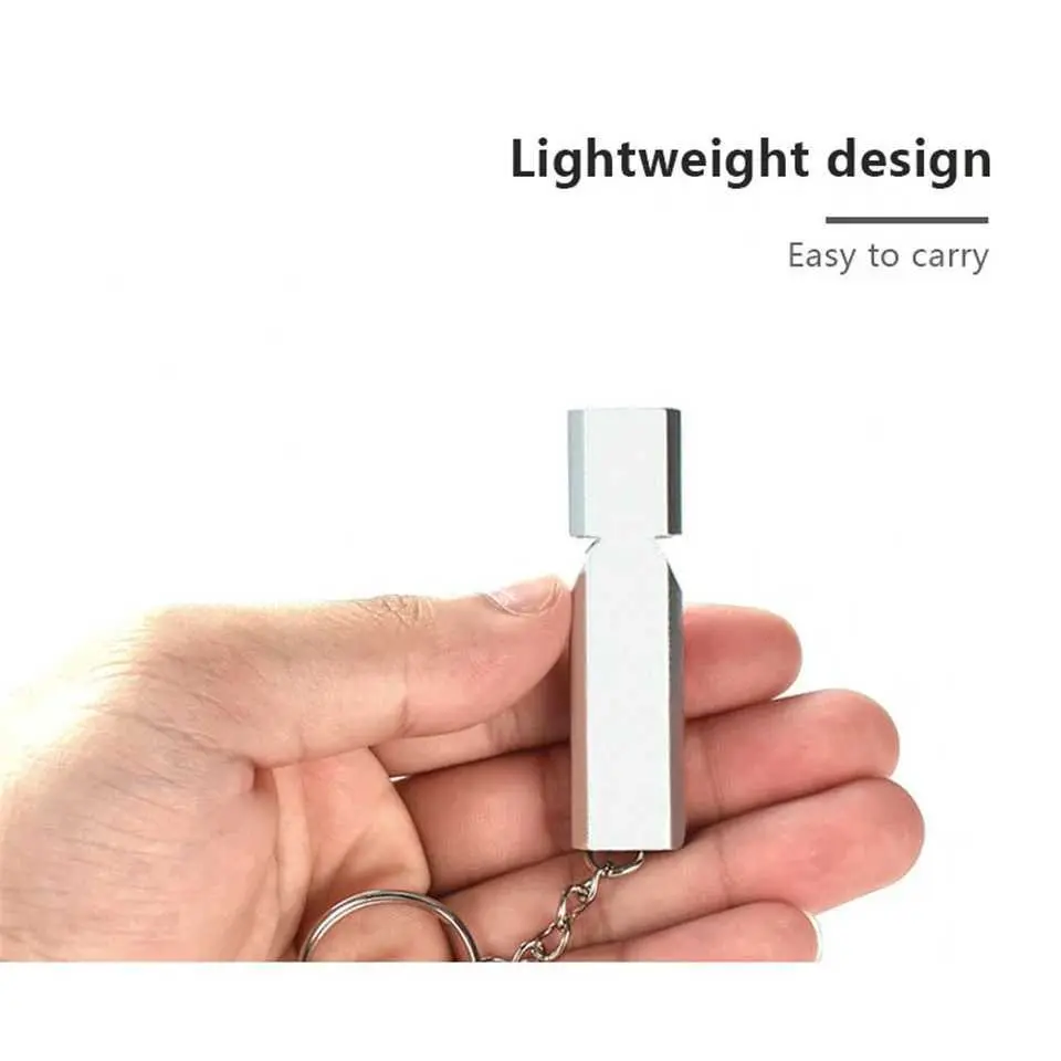 Peluit EDC WDAIREN Aluminium Whistle Penjaga Keamanan saat Camping
